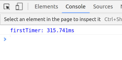 console output