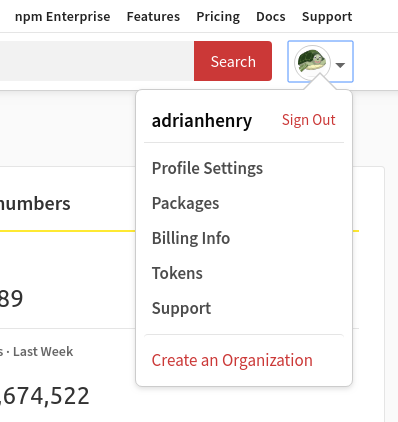 NPM Dropdown