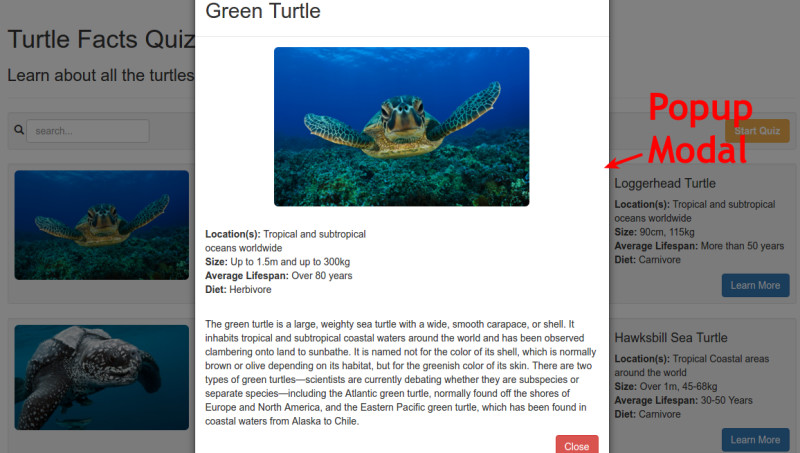 popup bootstrap modal