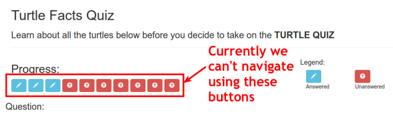 results progress navigation